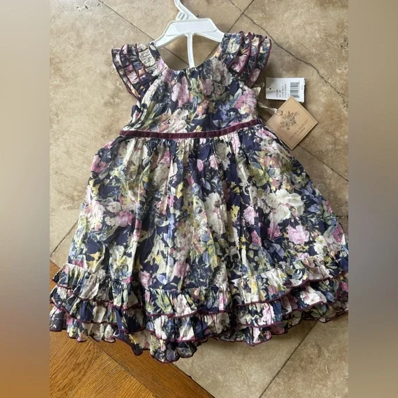 Laura Ashley, London, little girls 24 month dress floral NWT lined - Picture 5 of 16